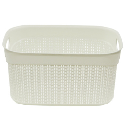 JVL Loop 9L White Storage Basket - thumbnail 2