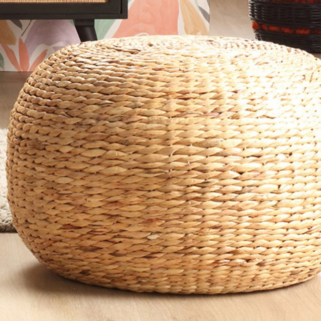 Desser Furniture Danish Rattan Round Footstool - image 1