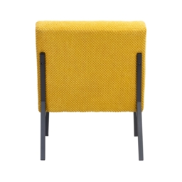 Lukas Chenille Accent Chair - Ochre - thumbnail 4