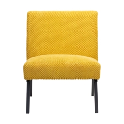 Lukas Chenille Accent Chair - Ochre - thumbnail 3