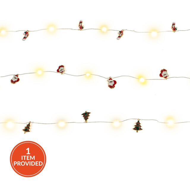 Christmas Character String Light Warm White - image 1