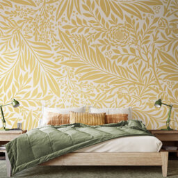 Origin Murals Trailing Ferns Gold Wall Mural