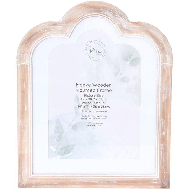 Maeve Wooden Mounted Frame Natural A4 - image 1