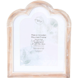 Maeve Wooden Mounted Frame Natural A4