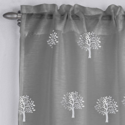 Silver Birch Panel Voile Curtain 140 x 122cm - thumbnail 2