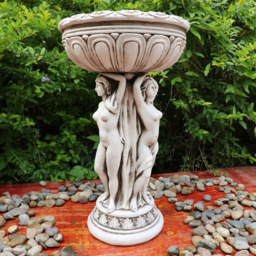 Three Goddess with Planter Statue Off White - thumbnail 2