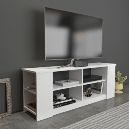 Decorotika Space White 8 Shelf TV Unit - thumbnail 4