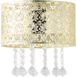 ValueLights Enna Modern Gold Jewel Droplet Ceiling Pendant Shade