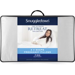 Snuggledown V Shape Firm Support Pillow 2 Pack