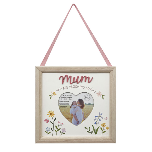 Mum Floral Stand and Hang Wood Frame - image 1