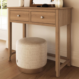 FWStyle Taberno Lacquered Natural Oak 2 Drawer Dressing Table