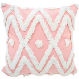 Intimates Bergen Tufted Pink Filled Cushion 43 x 43cm 2 Pack