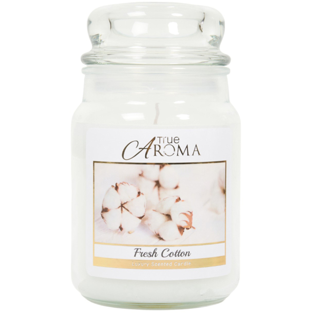 True Aroma Clean Cotton Scented Candle - image 1