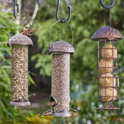 Marco Paul Acorn Twist Top Seed Fat Ball and Nut Bird Feeder 3 Pack - thumbnail 2