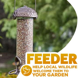 Marco Paul Acorn Twist Top Seed Fat Ball and Nut Bird Feeder 3 Pack - thumbnail 3