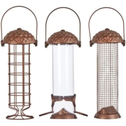 Marco Paul Acorn Twist Top Seed Fat Ball and Nut Bird Feeder 3 Pack - thumbnail 1