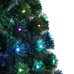 Green 5ft Multicolour 198 LED Fibre Optic Artificial Christmas Tree - thumbnail 3