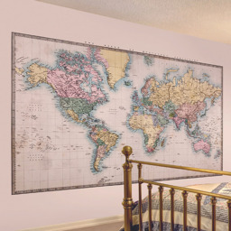 Origin Murals Space Doodle Text Blue Wall Mural - thumbnail 1