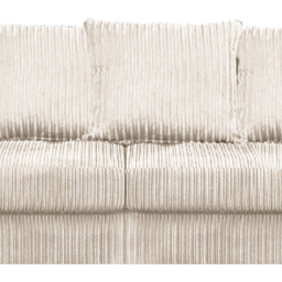 Luxor 4 Seater Cream Jumbo Cord Long Sofa with Scatter Back - thumbnail 4