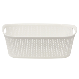 JVL Loop 3L White Storage Basket - thumbnail 2