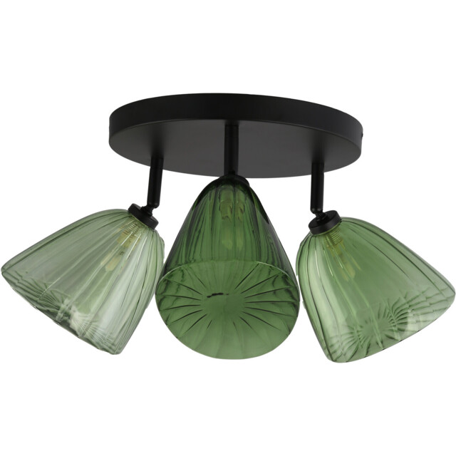 Archie 3 Arm Green Ceiling Light - image 1