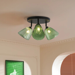 Archie 3 Arm Green Ceiling Light - thumbnail 4
