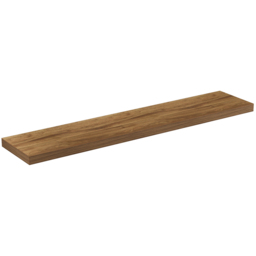 Homebase 120cm 2 Pack Mango Wood Effect Floating Shelf - thumbnail 4