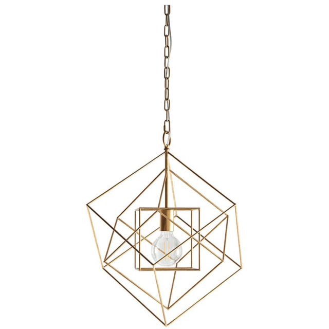 Merano Pescara Leaf Antique Gold Pendant Ceiling Light - image 1