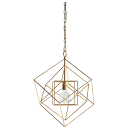 Merano Pescara Leaf Antique Gold Pendant Ceiling Light