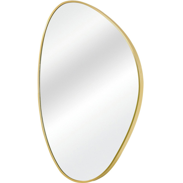 Gold Framed Organic Wall Mirror - Gold - image 1
