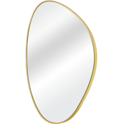 Gold Framed Organic Wall Mirror - Gold