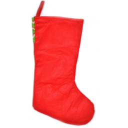 Shatchi Traditional Santa Stocking Sock Christmas Decoration - thumbnail 2