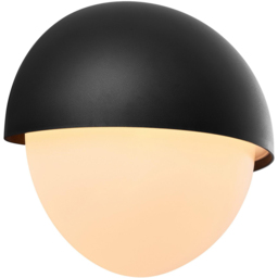 Nordlux Scorpius Round Black Outdoor Wall Light - thumbnail 4