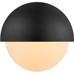 Nordlux Scorpius Round Black Outdoor Wall Light - thumbnail 3
