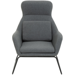 Premier Housewares Stockholm Grey Fabric Chair - thumbnail 4