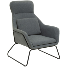 Premier Housewares Stockholm Grey Fabric Chair - thumbnail 2