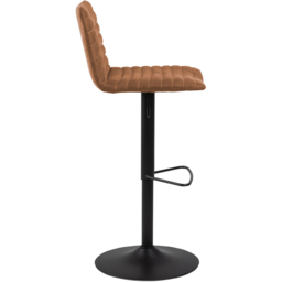 Florence Kimmy Brown Fabric Bar Stool Set of 2 - thumbnail 4