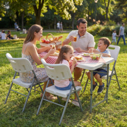 Home Vida 4ft Folding Table - thumbnail 3