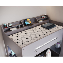 Flair Skyhigh Anthracite Wooden Gaming High Sleeper Bed - thumbnail 3