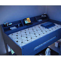 Flair Skyhigh Anthracite Wooden Gaming High Sleeper Bed - thumbnail 2