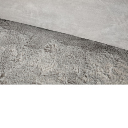Star Embroidered Faux Fur Duvet Set Silver King - thumbnail 4