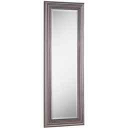 Yearn Dark Chrome Bevelled Dressing Mirror 128.5 x 44.5cm