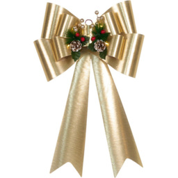 LED Door Bow Decoration Gold - thumbnail 3