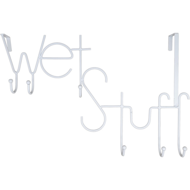 White Wet Stuff Over The Door Hook