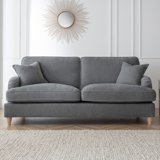 The Vienna 3 Seater Charcoal Sofa - image 1