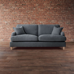 The Vienna 3 Seater Charcoal Sofa - thumbnail 4