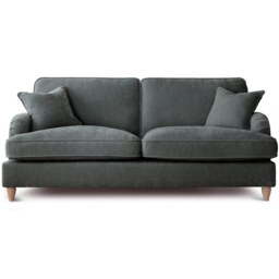 The Vienna 3 Seater Charcoal Sofa - thumbnail 2