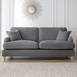 The Vienna 3 Seater Charcoal Sofa - thumbnail 1