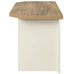 Highgate 2 Drawer Cream and Oak Corner TV Unit - thumbnail 4