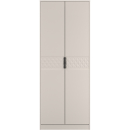 Crowndale Harlequin 2 Door Kashmir Matt Tall Wardrobe Ready Assembled - thumbnail 3